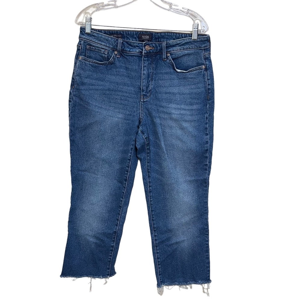 NYDJ  Relaxed Straight Cropped Jeans Size 10